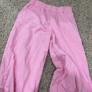 bubblegum pink brandy melville sweatpants